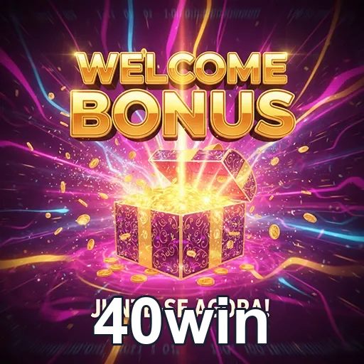 Imagem promocional do 40win destacando o bônus 05, no site 40win, com detalhes atraentes e cores chamativas
