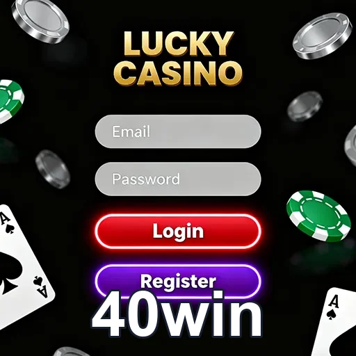 A imagem mostra um celular na mão de um usuário acessando sua conta com facilidade na 40win, destacando a interface simples de login cassino.
