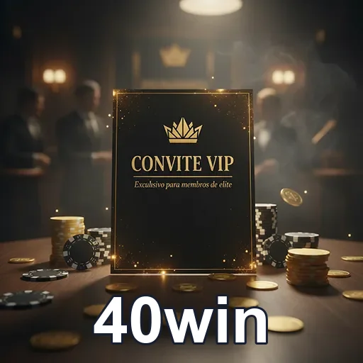 Imagem promocional do 40win com destaque para o VIP07, destaque em apostas e jogos no site 40win.