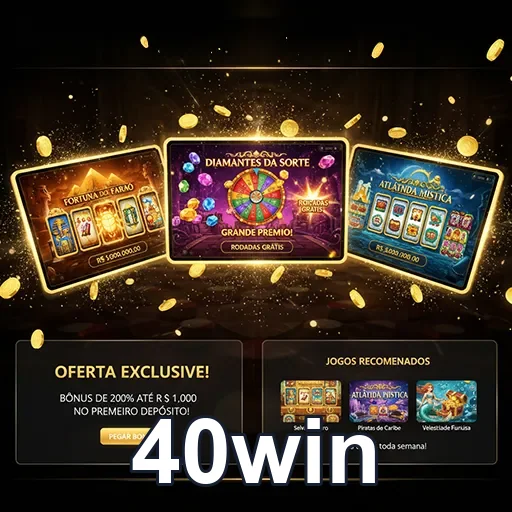 Jogador aproveitando slots seguros na 40win cassino online