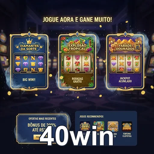 Acesse uma plataforma simples e segura para jogar - 40win